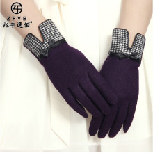 ZF5663 Hot sale new style colorful touchscreen wool gloves